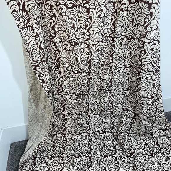Anthropologie Kari Printed Cotton Floral Curtain one panel - Picture 6 of 12
